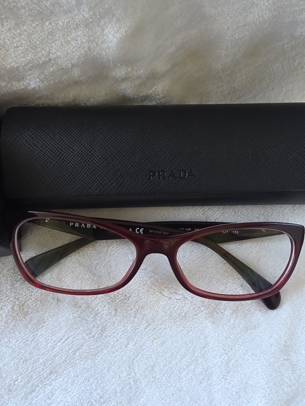 Prada Women’s Red Eyeglass Frames - Picture 2 of 7